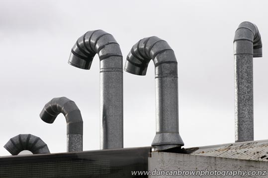 Dancing worms - Chimneys in Hastings photograph