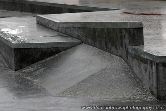 Geometry is boring, right? Oh wait... The William Nelson Skate Park in Hastings photograph