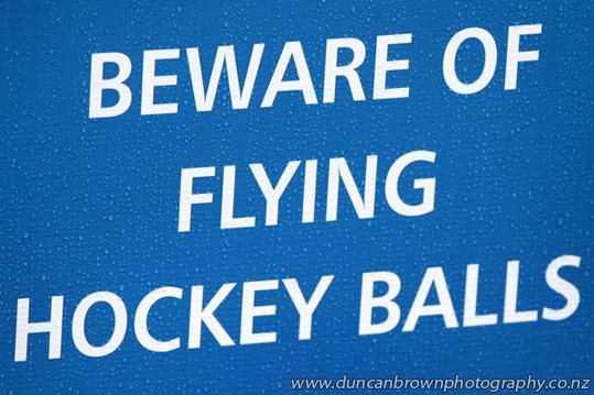 Beware of flying hockey balls - Enjoy the hockey photograph