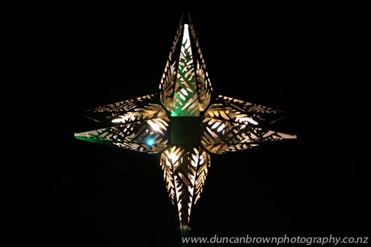 Star of wonder, star of night, a Christmas star created by David Trubridge. photograph