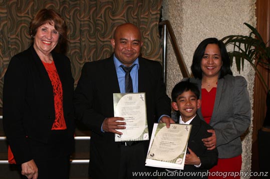 Some of the new citizens welcomed by deputy mayor Councillor Cynthia Bowers into New Zealand, Hawke's Bay and Hastings in particular ;-) at this week's citizenship ceremony at Hastings District Council :-)  photograph